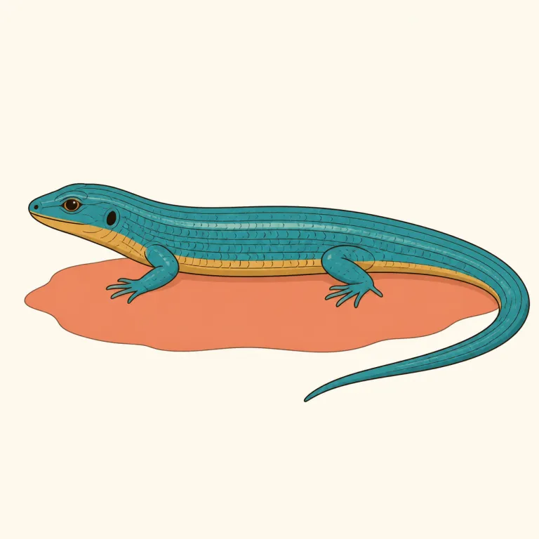 skink（スキンク（トカゲ）・noun）の覚え方イラスト