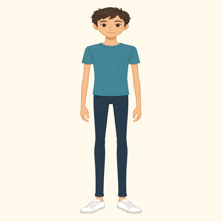 skinny（痩せた・形容詞）の覚え方イラスト — surveyor は survey「調査する、アンケートを取る」に「人」を表す -or が付いた語で、「調査を行う人」と考えると覚えやすいです