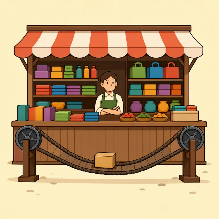 slack（低調な・adjective）の覚え方イラスト