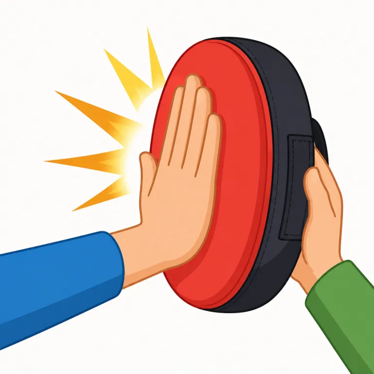 slap（平手で打つ・動詞）の覚え方イラスト — 動詞 slap は、手の形と当たり方をセットで覚えるのが近道です