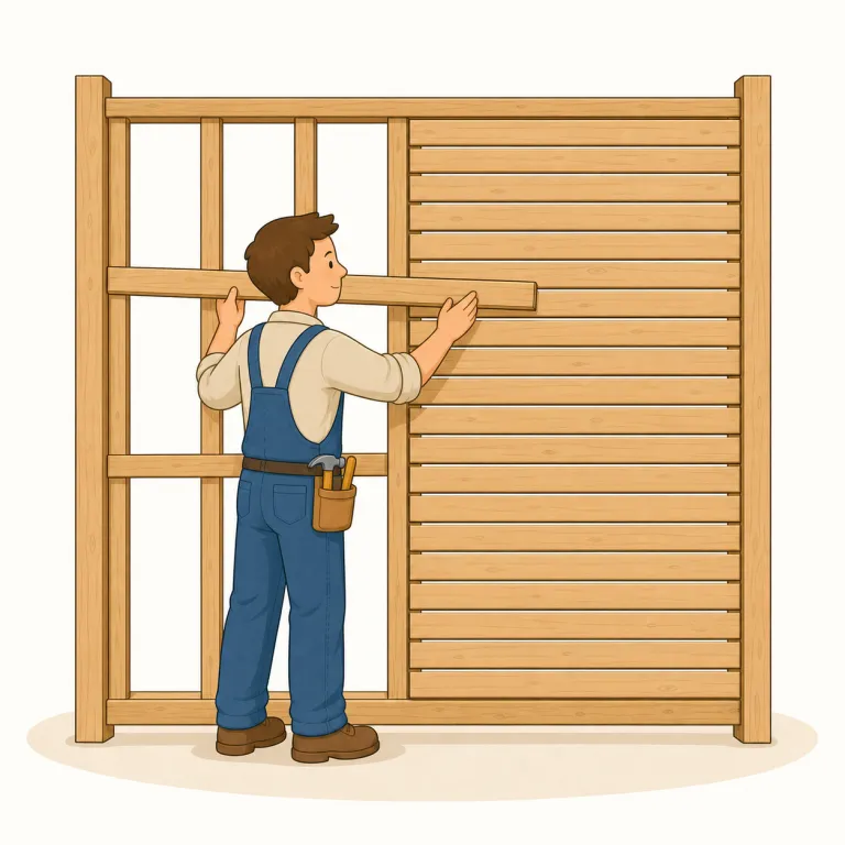 slat（細長い板・名詞）の覚え方イラスト — slat は「並んだ細板のうちの一本」と考えると覚えやすい語です