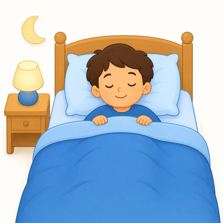 sleep（睡眠・名詞）の覚え方イラスト — 名詞 sleep は「睡眠」というまとまった休息時間として覚える