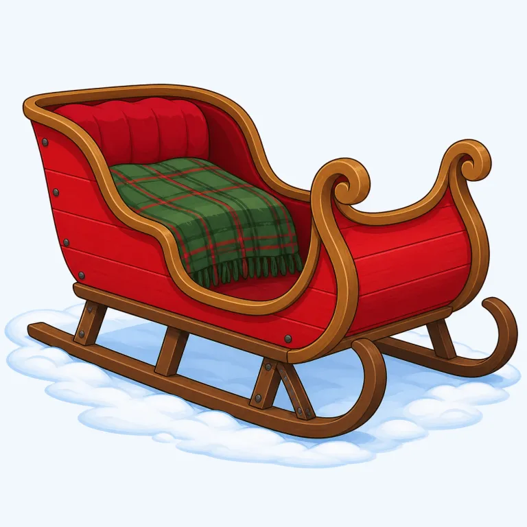 sleigh（そり・名詞）の覚え方イラスト — sleigh は、まず slide（滑る）や sled（そり）を知っていると結びつけやすい語です