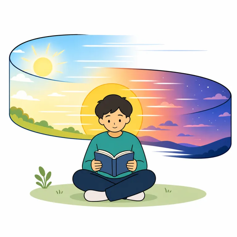 slip by（過ぎる・phrasal_verb）の覚え方イラスト