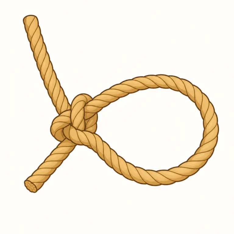 slipknot（滑り結び・名詞）の覚え方イラスト — slipknot は slip＋knot で覚えると定着しやすいです