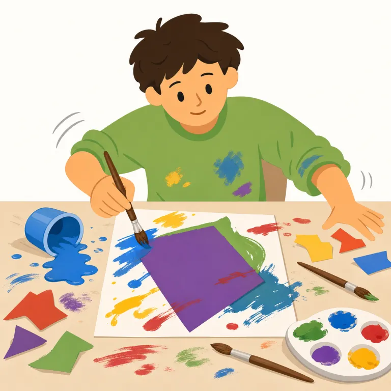 sloppily（ずさんに・副詞）の覚え方イラスト — このエントリの sloppily は、服装や部屋が「だらしなく、乱雑に」見える基本義ではなく、仕事・文章・処理などが注意不足で粗く、「ずさんに」行われる意味です