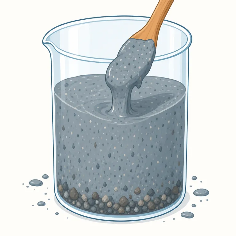 slurry（スラリー・名詞）の覚え方イラスト — slurry は、まず slush（シャーベット状の雪・ぬかるみ）の「ぐちゃっとした半液体」を足場にすると覚えやすい語です