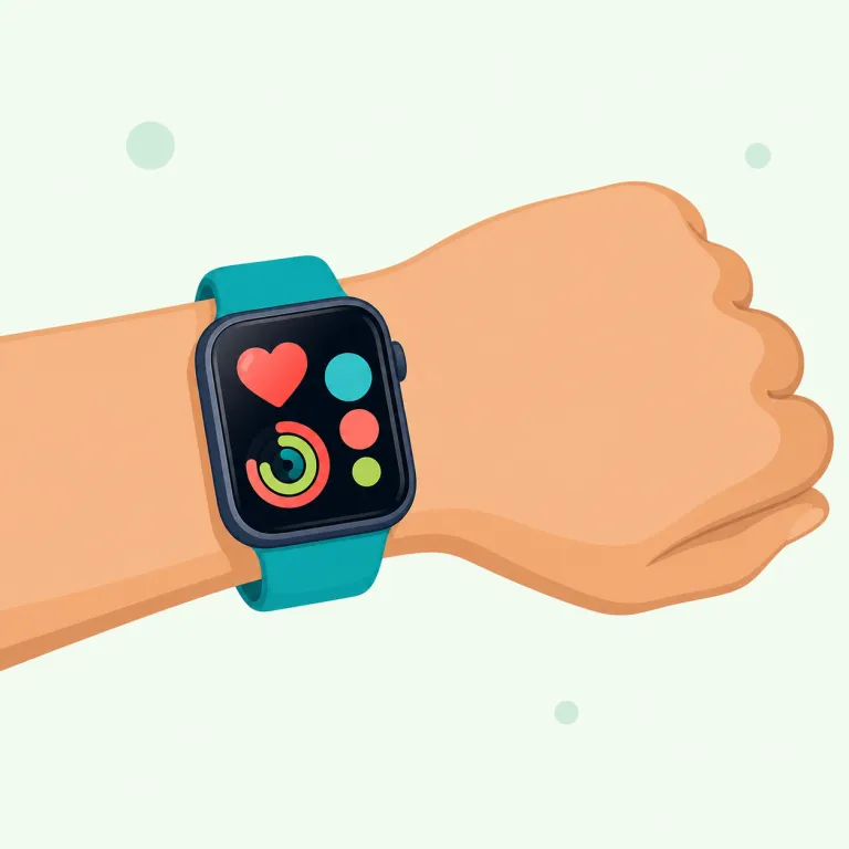 smartwatch（腕時計型端末・名詞）の覚え方イラスト — smartphone と同じ smart「情報処理機能を備えた」に watch「腕時計」を加えた語です