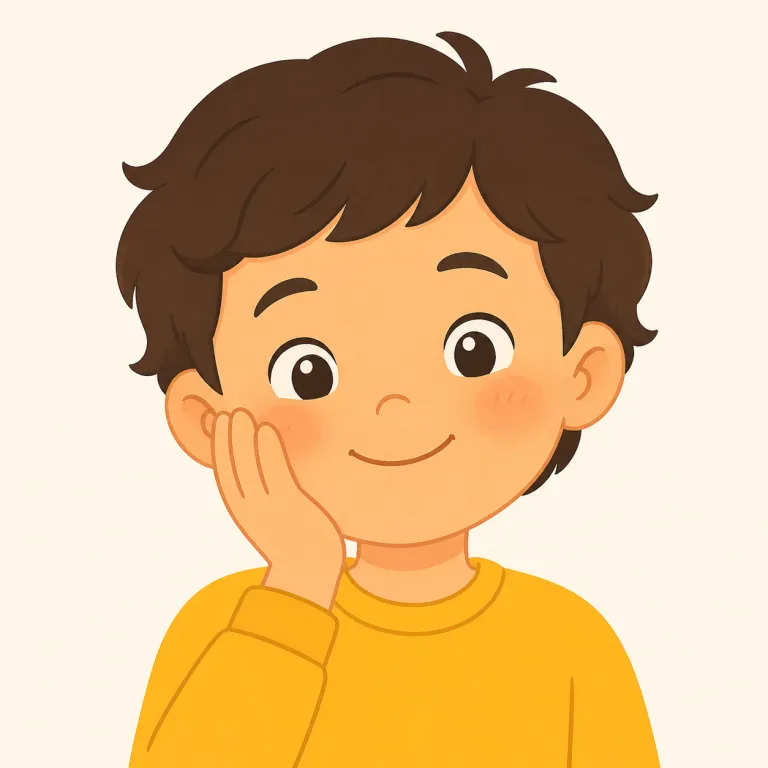 smile（笑顔・名詞）の覚え方イラスト — 名詞の smile は、顔に浮かんだ表情を一つのものとして見る語です