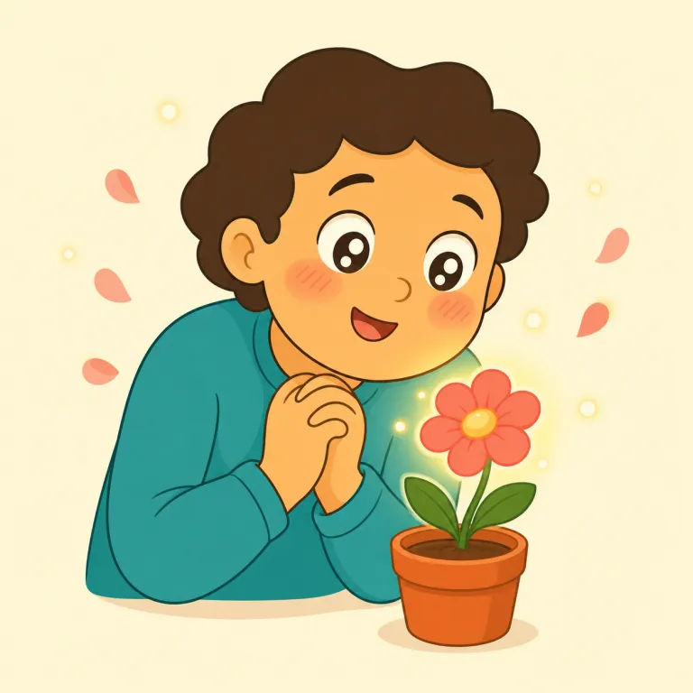 smitten（恋に落ちた・形容詞）の覚え方イラスト