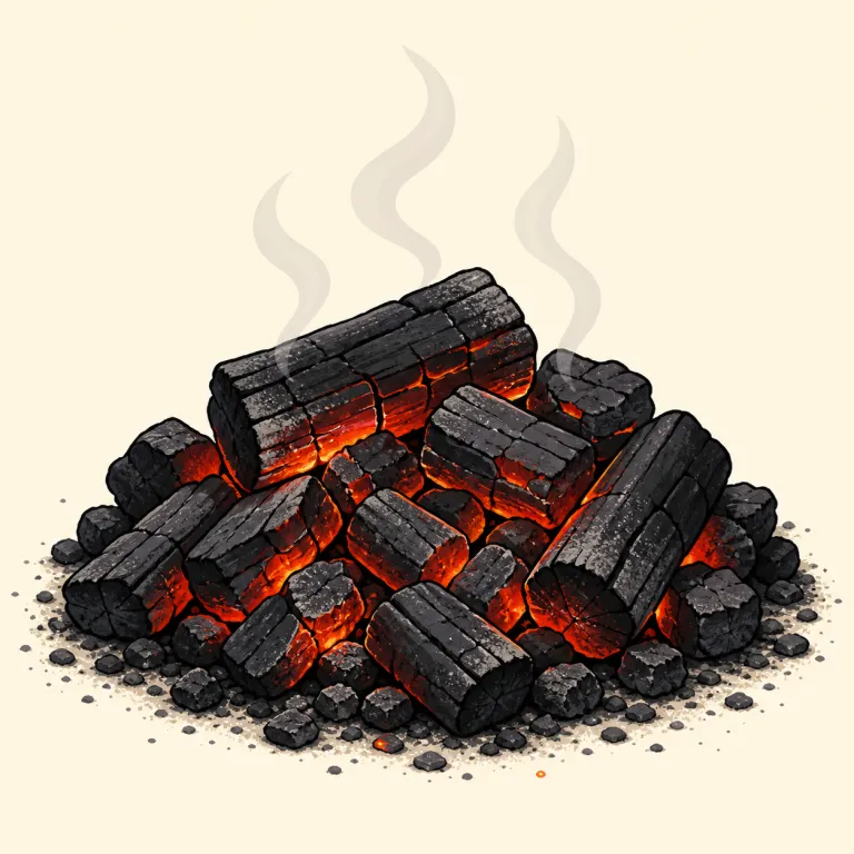 smouldering（くすぶっている、内に秘めた・形容詞）の覚え方イラスト — まず「炎は見えないのに、煙と熱だけが残っている火」を思い浮かべるとよい