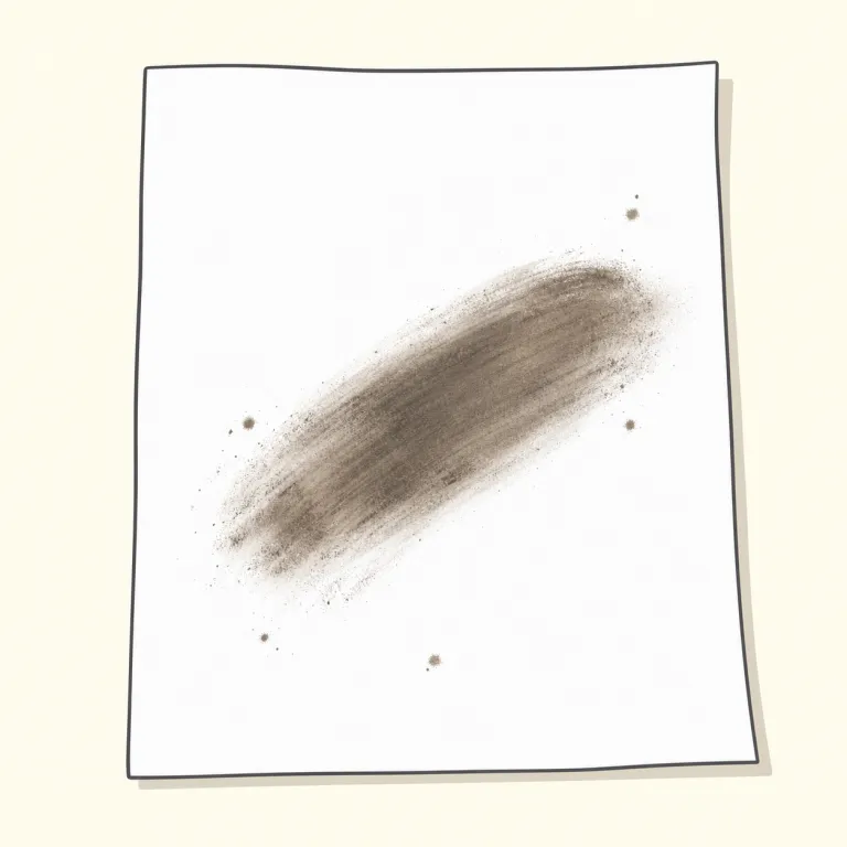smudge（汚れ・名詞）の覚え方イラスト — smudge を名詞で覚えるなら、完璧にきれいなガラスや紙に、指先や袖が触れて残った「ぼやっとした跡」を思い浮かべると定着します