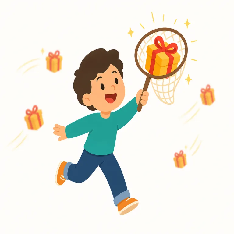 snag（うまく手に入れる・verb）の覚え方イラスト