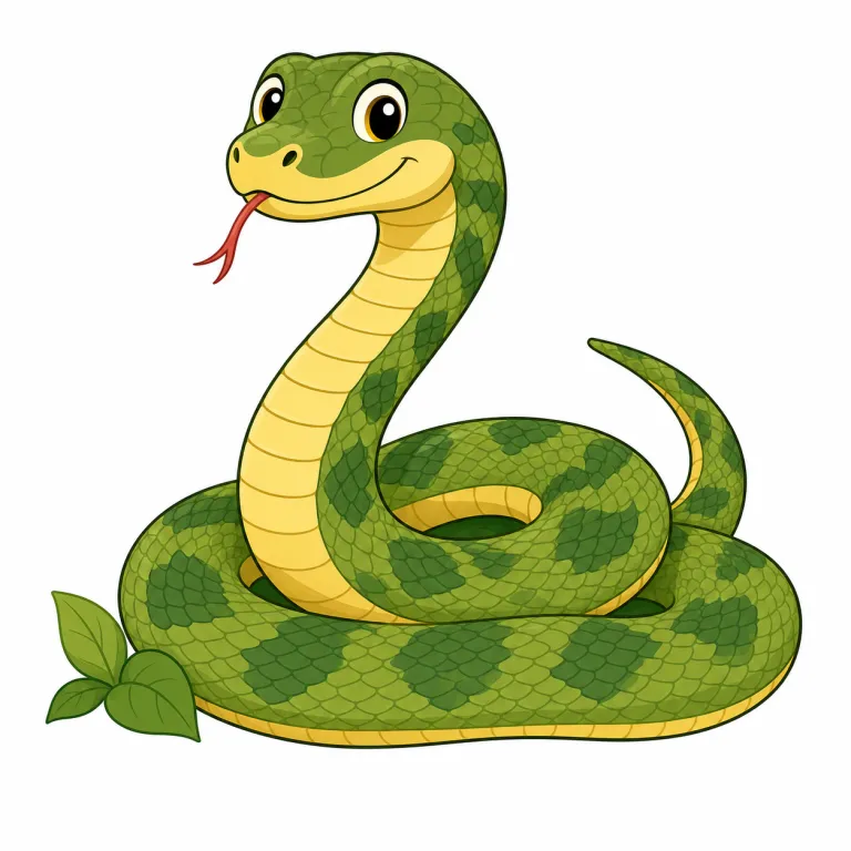 snake（ヘビ・名詞）の覚え方イラスト — snake は会話・図鑑・ニュースで広く使える普通の「ヘビ」です