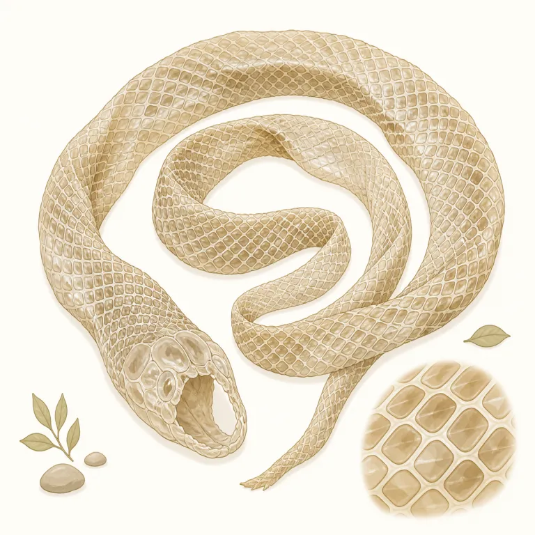 snakeskin（ヘビ革・名詞）の覚え方イラスト — この snakeskin は、ヘビの体から取れる皮をなめして作った「ヘビ革」という素材名として覚えます