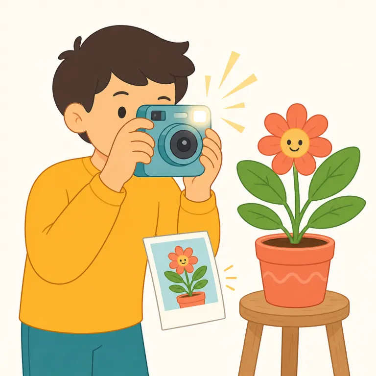 snap（写真を撮る・verb）の覚え方イラスト