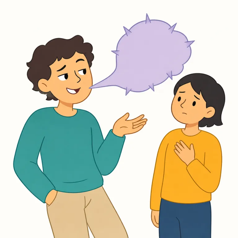 snark（嫌味・名詞）の覚え方イラスト — snark は「ただの joke ではなく、相手を刺す comment」とセットで覚えると残りやすい語です