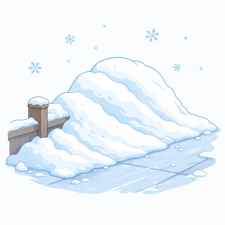 snowbankの覚え方イラスト