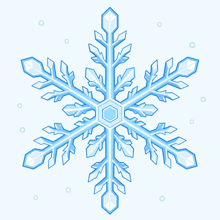 snowflakeの覚え方イラスト