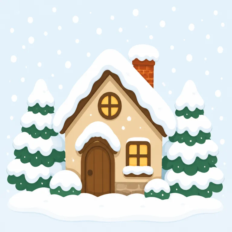 snowy（雪の降る、雪に覆われた・形容詞）の覚え方イラスト — snow を知っていれば覚えやすく、形容詞化する -y が付いて「雪っぽい」「雪がある状態」の感覚になります