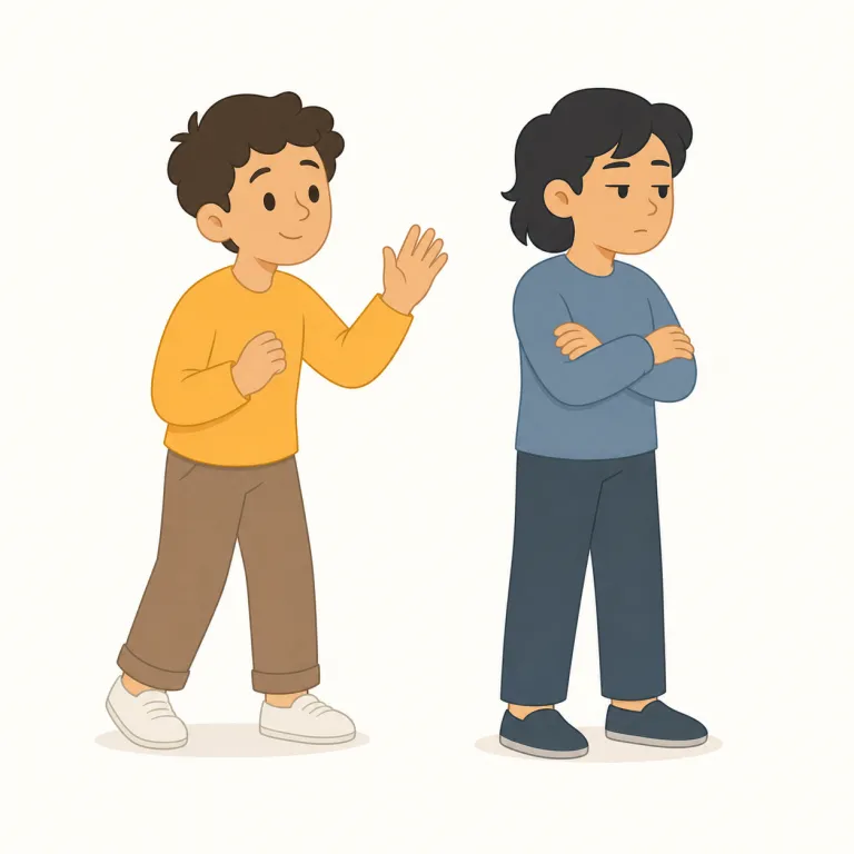 snub（無視する／冷遇する・動詞）の覚え方イラスト — snub はただの ignore より冷たく、相手を下に見て意図的に無視する語として覚えると残りやすいです