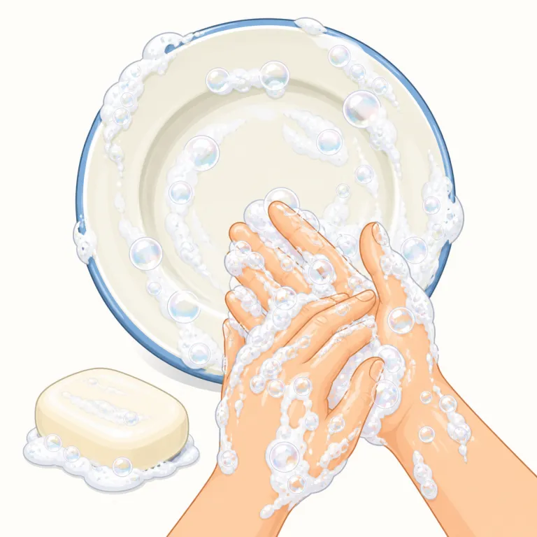 soapy（石鹸だらけの・形容詞）の覚え方イラスト — soap「石鹸」に形容詞を作る -y が付いた語で、cloudy「雲の多い」、muddy「泥だらけの」と同じように「その物がある・その状態を帯びた」と考えると覚えやすいです