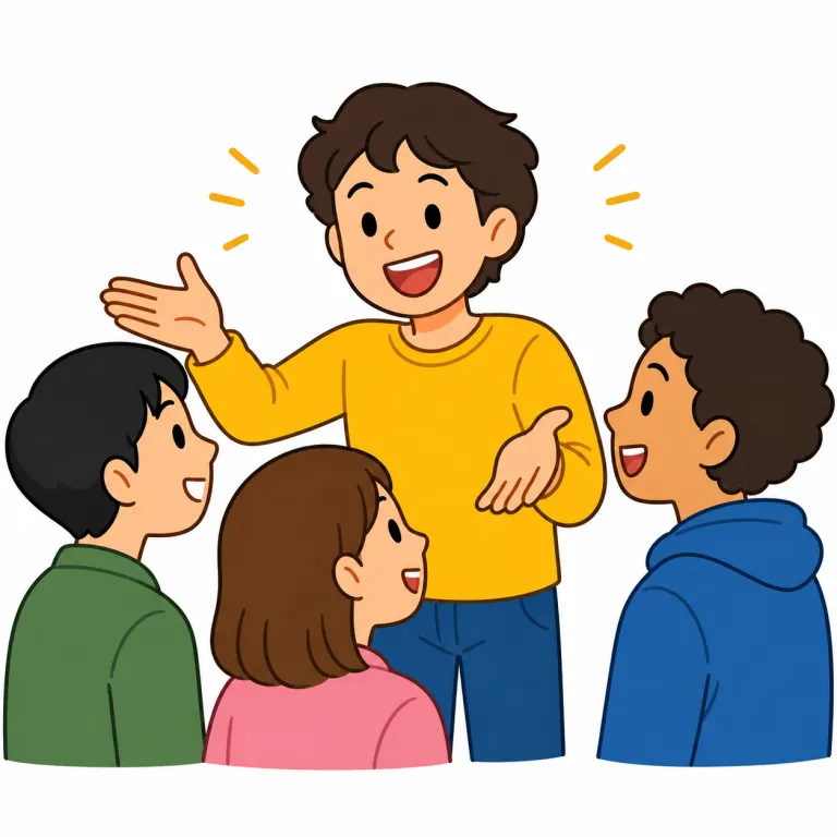 social（社交的な・adjective）の覚え方イラスト