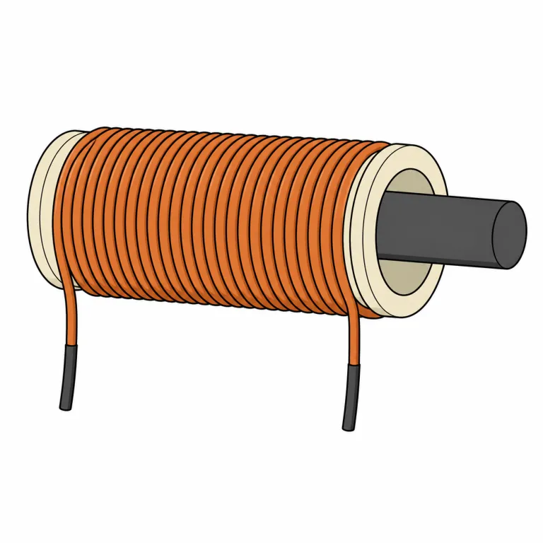 solenoid（ソレノイド・noun）の覚え方イラスト