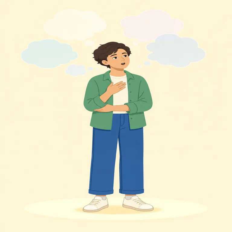 soliloquy（独白・名詞）の覚え方イラスト — solo を連想すると覚えやすい語です