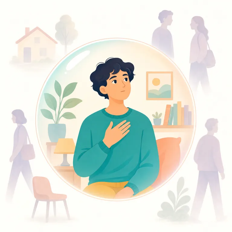 solipsism（独我論・名詞）の覚え方イラスト — まず `solo` や `solitary` を思い出すと、「一人だけ」の感覚がつかめます
