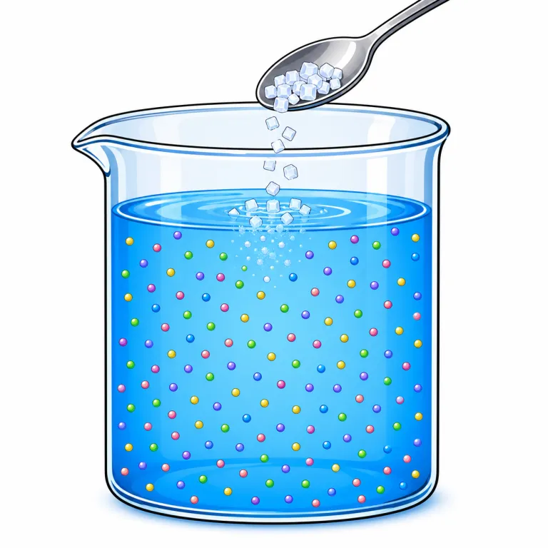 solution（溶液・noun）の覚え方イラスト