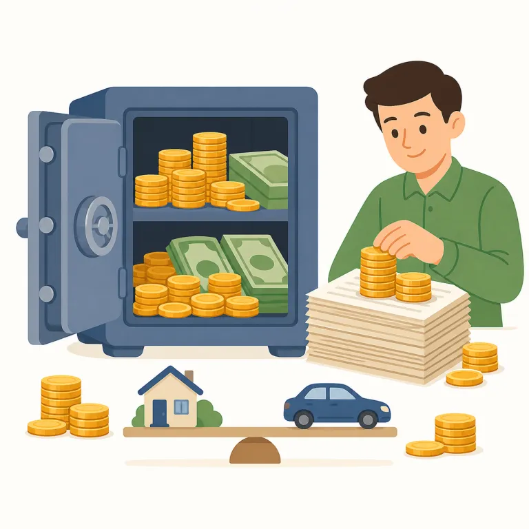 solvency（支払い能力・名詞）の覚え方イラスト