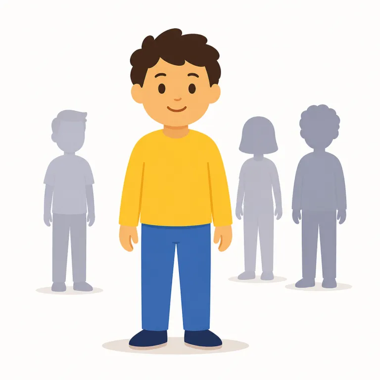 somebody（誰か・代名詞）の覚え方イラスト — some + body を「ある人の体＝誰か1人」と見ると、人物の名前までは不要な場面を思い出せます