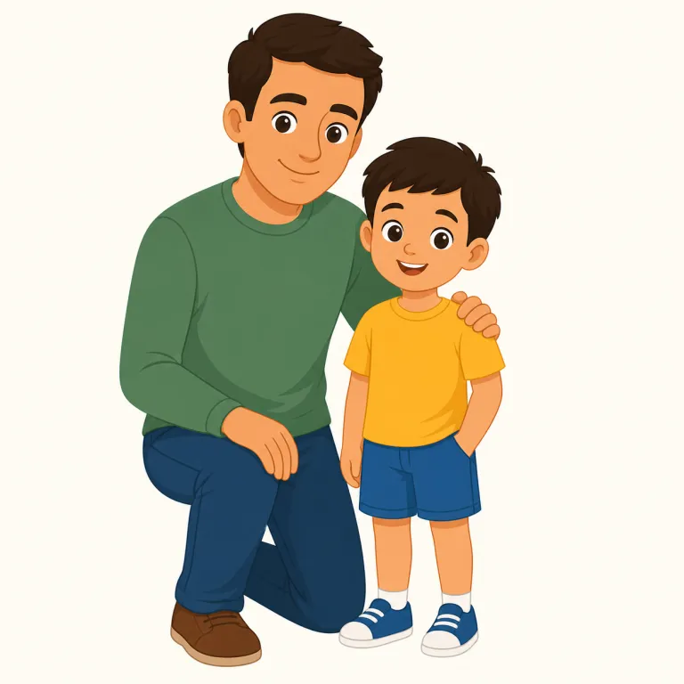 son（息子・名詞）の覚え方イラスト — このエントリの son は、単なる「男の子」という基本義ではなく、親から見た男性の子ども、つまり「息子」を表す語として覚えます