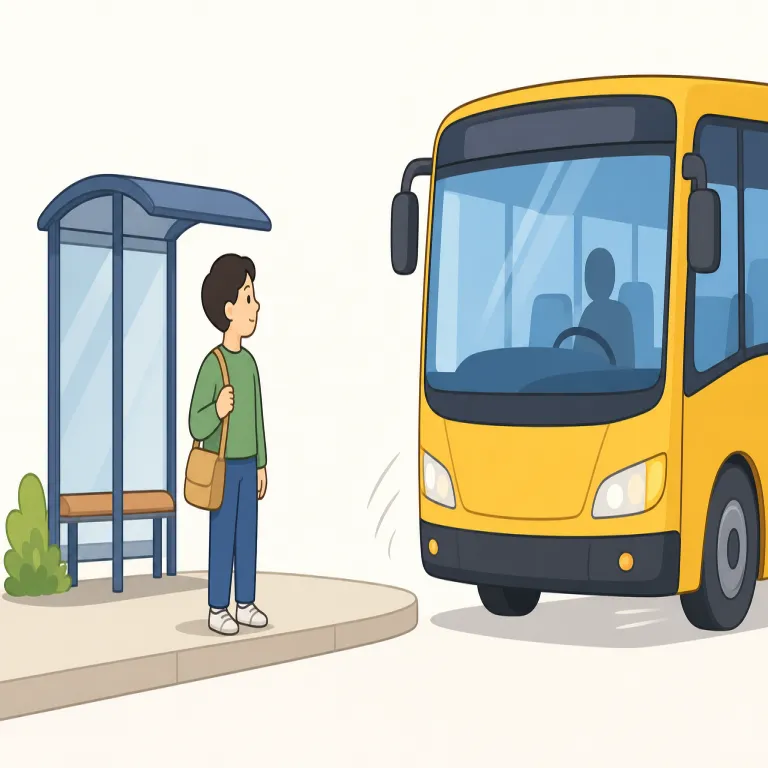 soon（すぐに・副詞）の覚え方イラスト — soon は「今すぐその場で」より、「長くは待たないで、近いうちに」の感覚で覚えると定着しやすいです