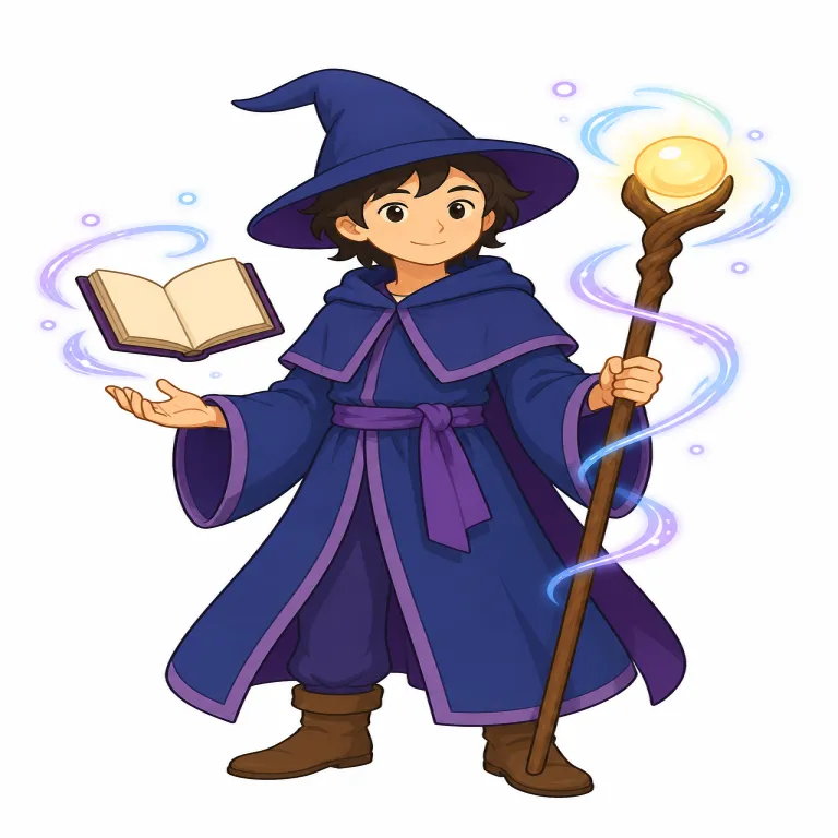 sorcerer（魔術師・名詞）の覚え方イラスト — まず語形で覚えると残りやすいです