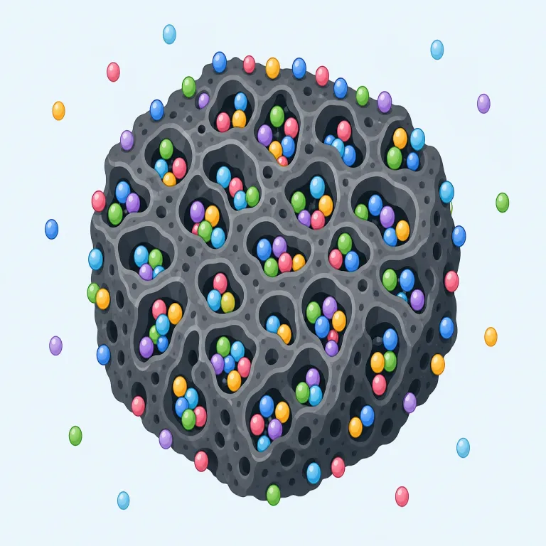 sorption（収着・名詞）の覚え方イラスト — absorption（吸収）と adsorption（吸着）の両方に含まれる sorption に注目すると覚えやすい語です