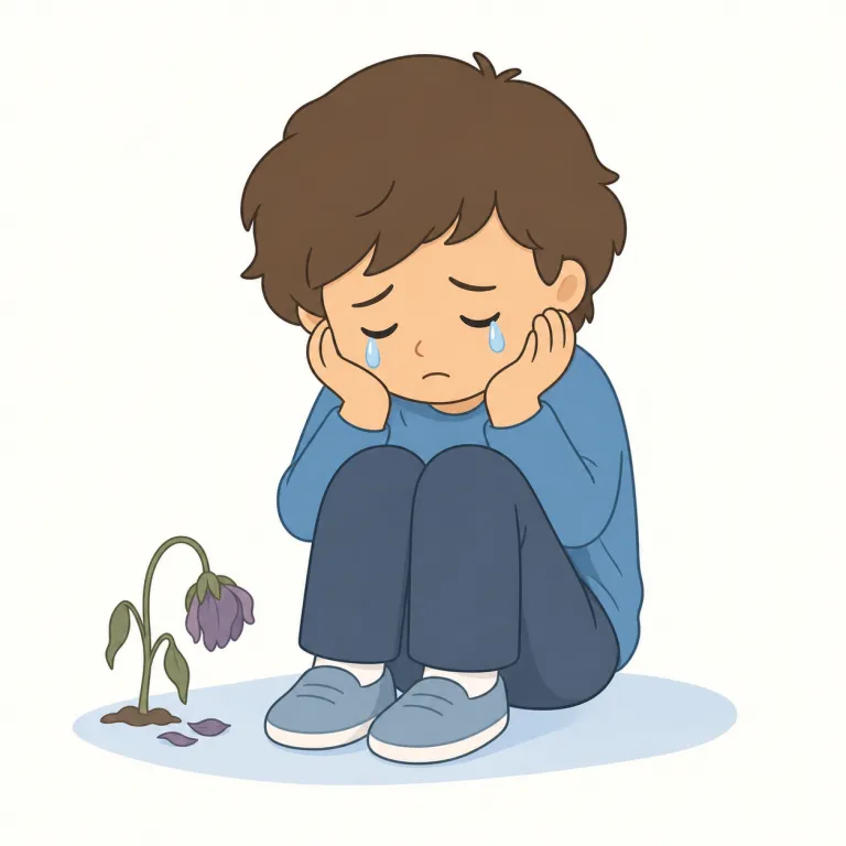 sorrow（悲しみ・名詞）の覚え方イラスト — sorrow を名詞で見たら、まず「出来事」ではなく、その後に人の中へ沈み込む感情の名と考えます