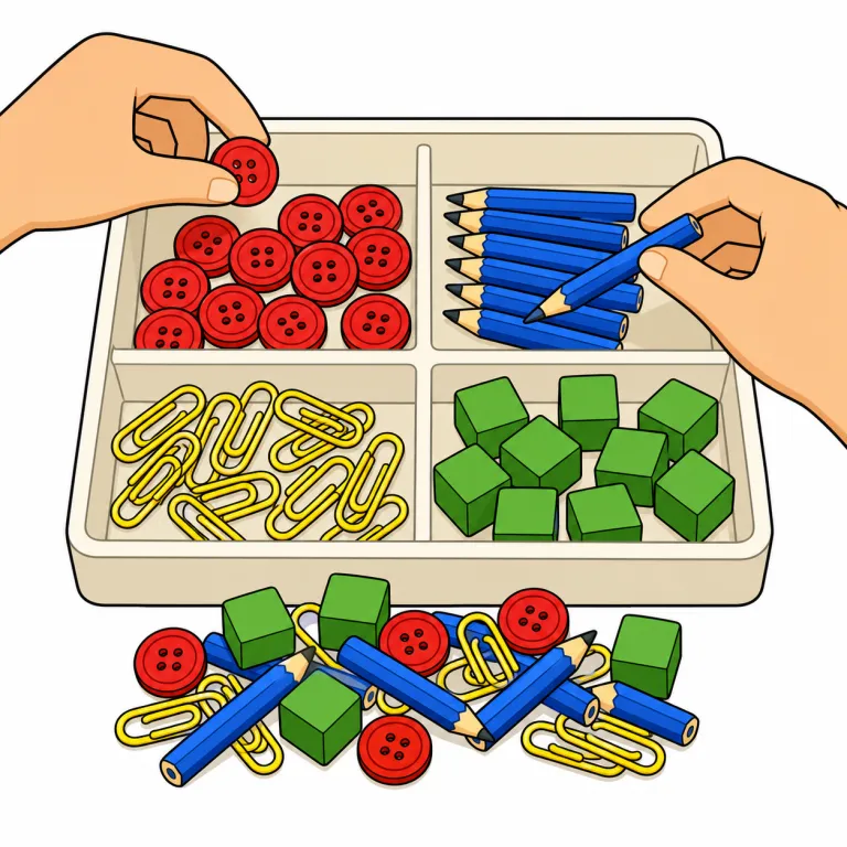 sort out（整理する・phrasal_verb）の覚え方イラスト