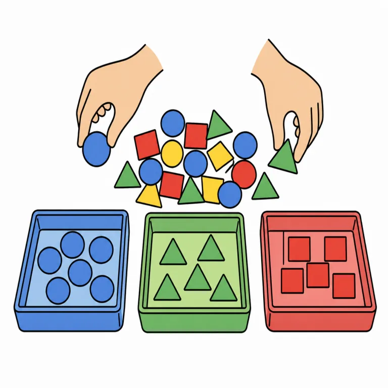 sort（分類する・verb）の覚え方イラスト