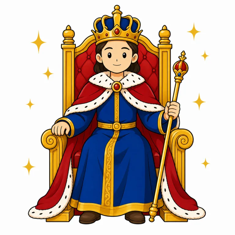 sovereign（君主、国王・noun）の覚え方イラスト