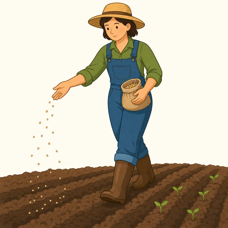 sower（種をまく人・名詞）の覚え方イラスト — まず sow =「種をまく」を押さえる