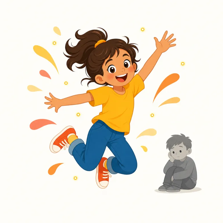 sparky（元気な、活発な、機知に富んだ・adjective）の覚え方イラスト