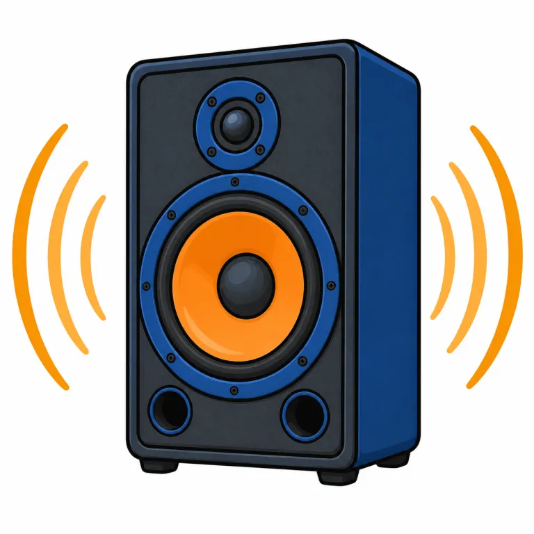 speaker（スピーカー、拡声器・noun）の覚え方イラスト