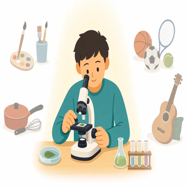 specialize（専門とする、専門化する・動詞）の覚え方イラスト — special「特別な・特定の」に -ize「〜化する」が付いた語で、「扱う範囲を special な一領域へ変えていく」と考えると覚えやすい