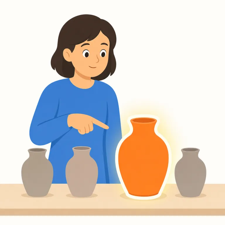 specify（指定する・動詞）の覚え方イラスト — specify は、複数の候補や未決定の条件から「どれか」「いつか」「何を」をはっきり指定する感覚で覚えます