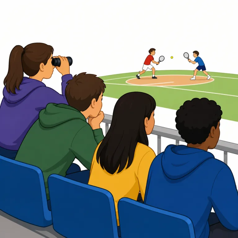 spectating（観戦・名詞）の覚え方イラスト — spectating は spectator（観客）を思い出すと定着しやすい語です