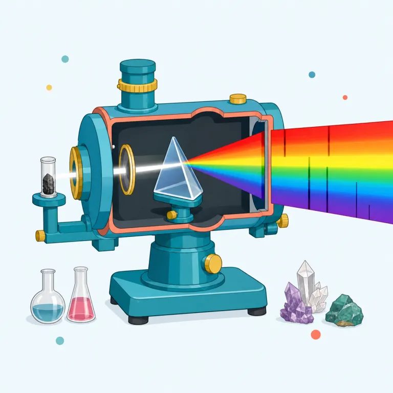 spectroscopic（分光学的な・形容詞）の覚え方イラスト