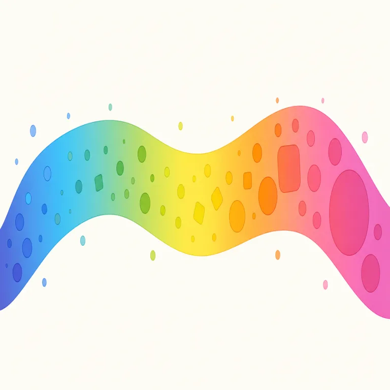 spectrum（連続体・noun）の覚え方イラスト