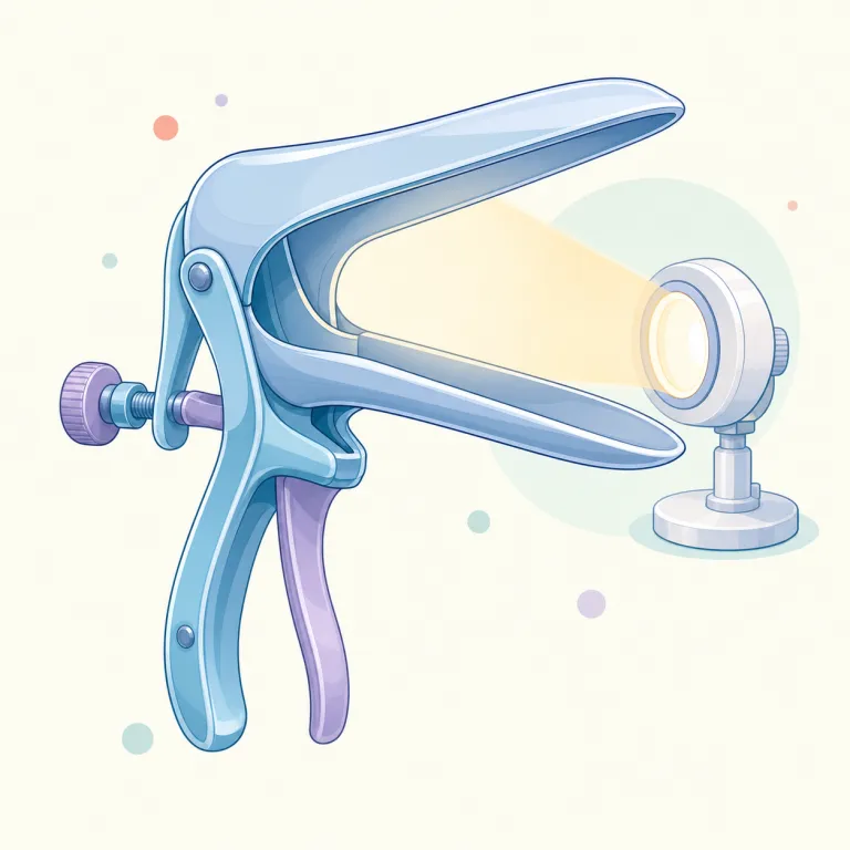speculum（体腔観察用の鏡・名詞）の覚え方イラスト — spec- を見たら inspect, spectator などの「見る」仲間をまず思い出すと入りやすいです